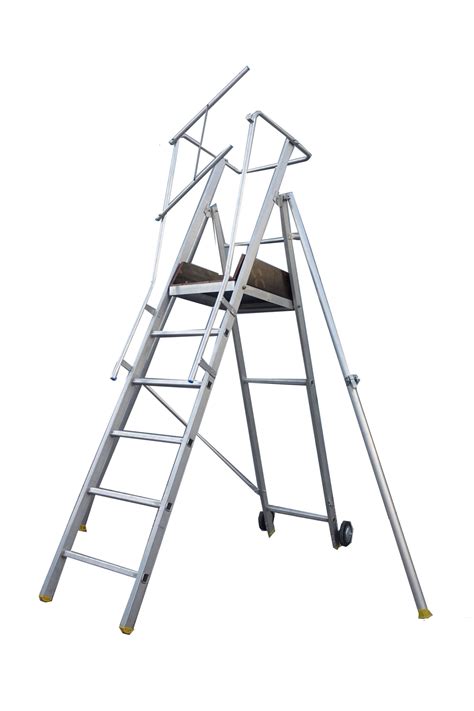 Podium Step Ladder with Safety Cage Archives - Oxley Access Solutions