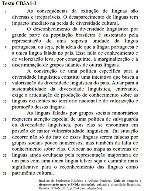 A Respeito Dos Aspectos Lingu Sticos Do Texto Cb A I Julgu