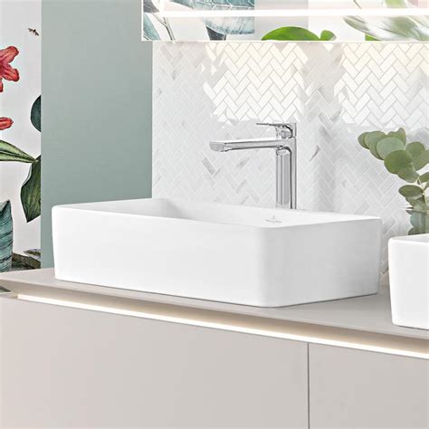 Villeroy Boch Collaro Aufsatzwaschtisch Stone White Mit Ceramicplus