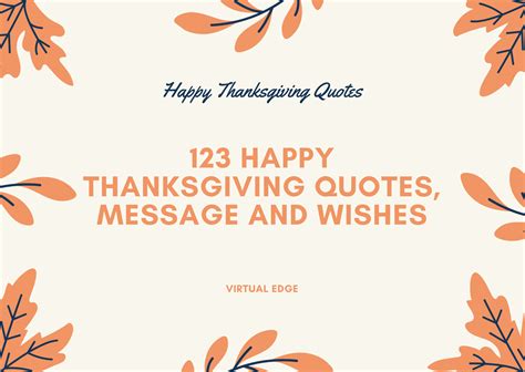 125 Happy Thanksgiving Quotes, Message and Wishes | Virtual Edge