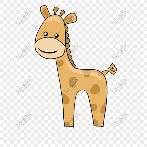 Creative Cartoon Giraffe Illustration Png Free Download And Clipart