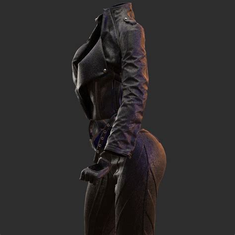 ArtStation LEATHER SUIT WITH GLOVES CLO3D MARVELOUS DESIGNER