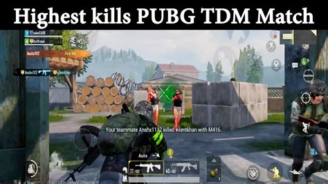 Highest Kills Tdm Pubg Be Game Youtube