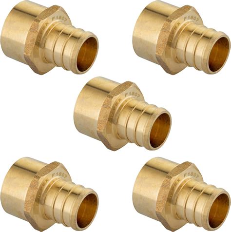 Pack Efield Pex X Female Npt Thread Adapter Barb Crimp