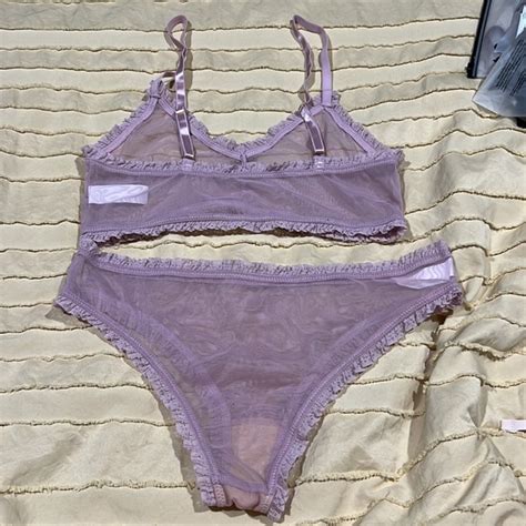 Shein Intimates Sleepwear Light Purple Mesh Shein Lingerie Set