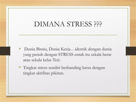 Ppt05 Manajemen Stres PPT