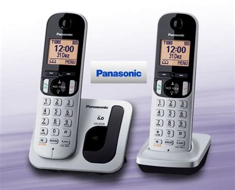 Telefone Sem Fio Panasonic Dect 6 0 Kx Tgc212lb1 R 349 00 Em Mercado