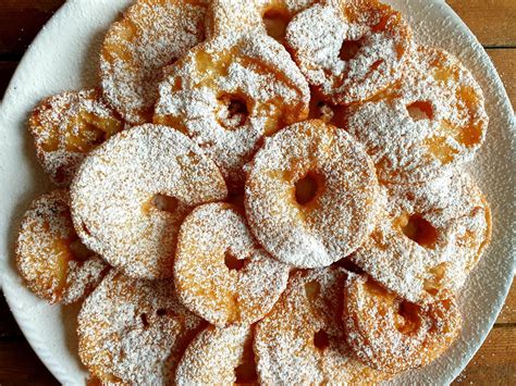 Apple Fritter Rings Istrian Recipe — Beans And Sardines