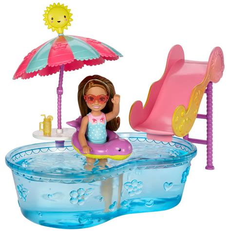 Barbie Club Chelsea Pool & Water Slide - Walmart.com - Walmart.com