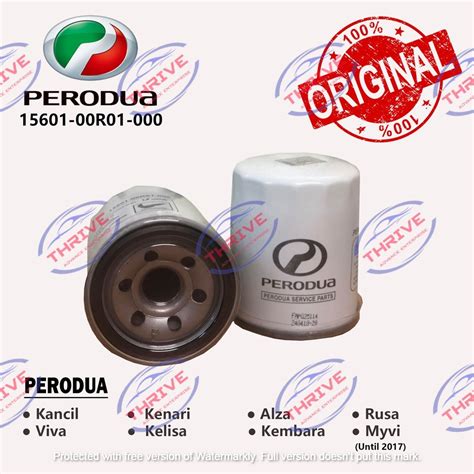 Original Oil Filter Perodua Myvi Kancil Kenari Kelisa Alza Viva Geuine