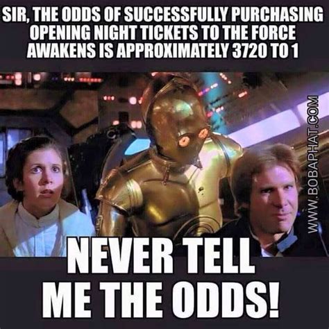 Never Tell Me The Odds Star Wars