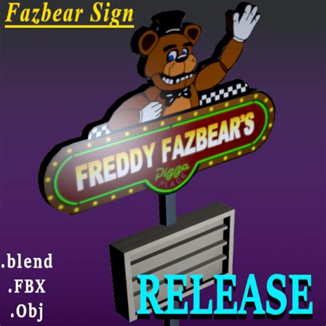 Fnaf Freddy Fazbear S Pizza Place Sign Release By Cryptiam On Deviantart