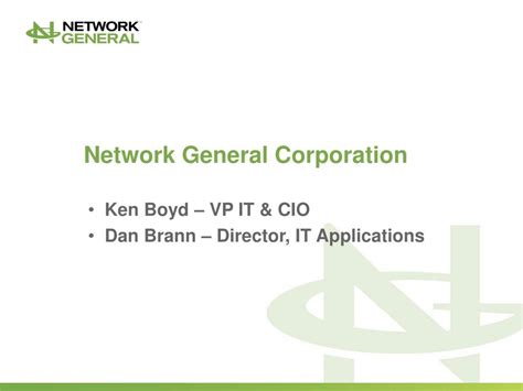 network general corporation powerpoint