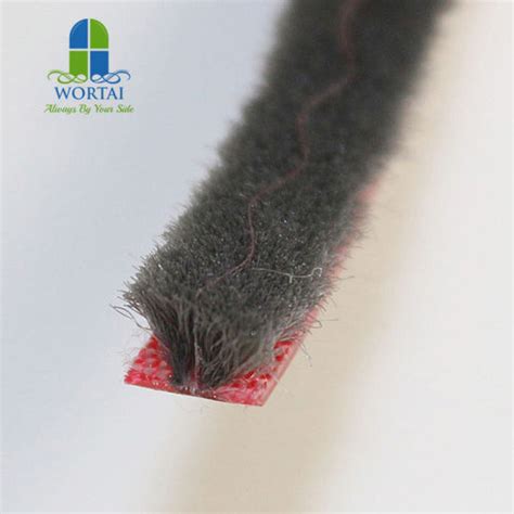 China Wool Pile With Fin Mohair Woven Brush Seal Weather Strip For