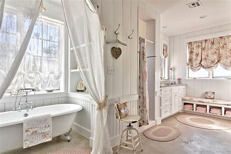 Revitalized Luxury: 30 Soothing Shabby Chic Bathrooms