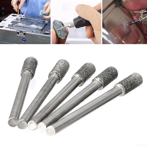 Pcs Diamond Grinding Burr Drill Bits Mm Grinding Diameter For Rotary