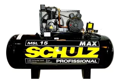 Compresor De Aire El Ctrico Schulz Msl Max Trif Sico L Hp