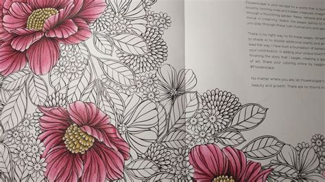 Flowerscape By Maggie Enterrios Step By Step Colored With Prismacolor Premier Part 1