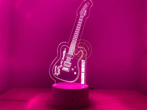 Machine Gun Kelly Pink Guitar Tickets to My Downfall LED Night Light - Etsy