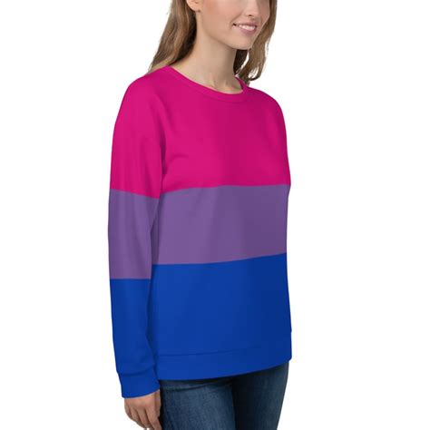 Bisexual Pride Flag Sweatshirt Bi Pride Sweater Bisexual Etsy