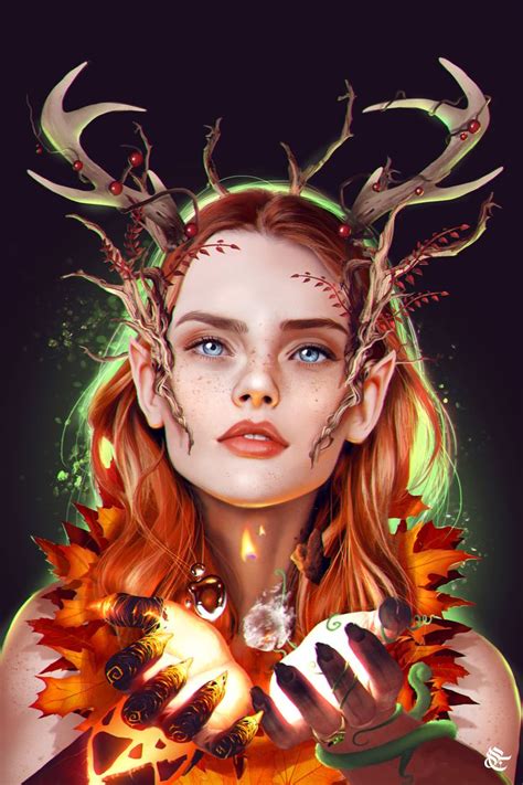 Artstation Keyleth Of The Air Ashari Caio Santos Critical Role Fan Art Character Portraits