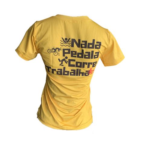 Baby Look Triathlon Nada Pedala Corre Trabalha Amarela Tnhv Store