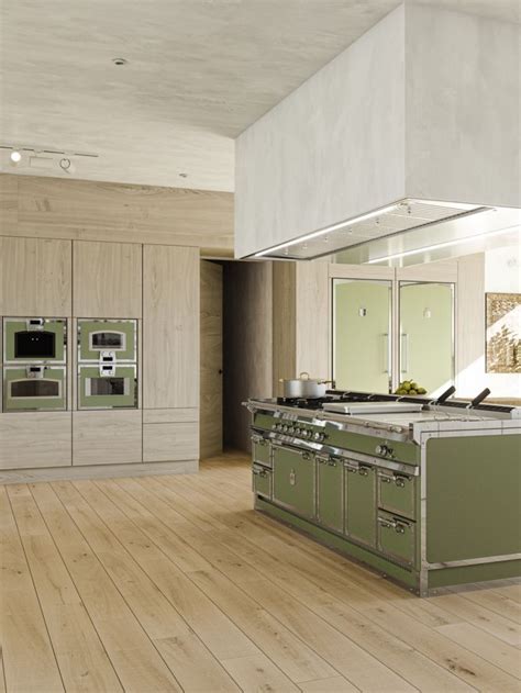 Made To Measure Luxury Kitchens Officine Gullo Green Kitchen