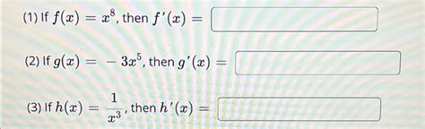 Solved 1 ﻿if F X X8 ﻿then F X 2 ﻿if G X 3x5 ﻿then