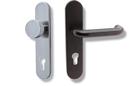 Tesa Assa Abloy Me5l900nm Juego De Manillas Sena De Paso Negro Mate