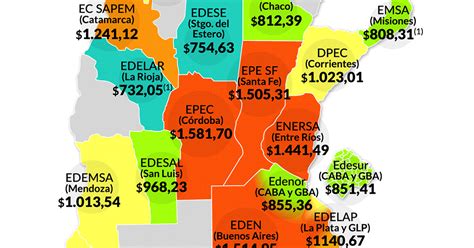 El Mapa De La Distorsión De Precios De La Luz Hay Provincias Que Pagan