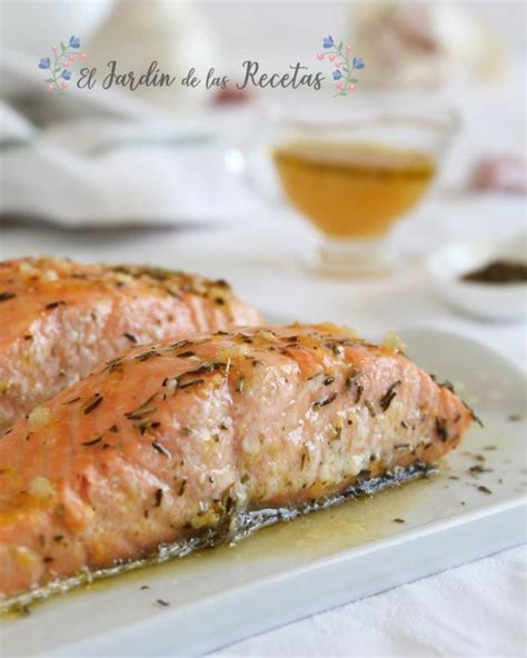 Salmón al horno con miel y limón receta fácil de pescado