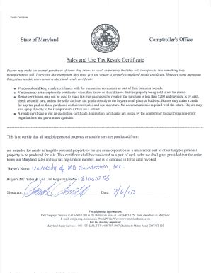 Fillable Online Usmf State Of Maryland Comptroller S Of Fax Email Print