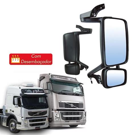 Retrovisor Completo Volvo Fh Fm At Lado Direito Globo