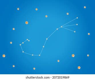 Scorpio Constellation Stars Space Zodiac Sign Stock Illustration ...