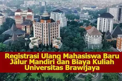 Info Untuk Mahasiswa Baru Ub Yang Lolos Seleksi Mandiri Segera