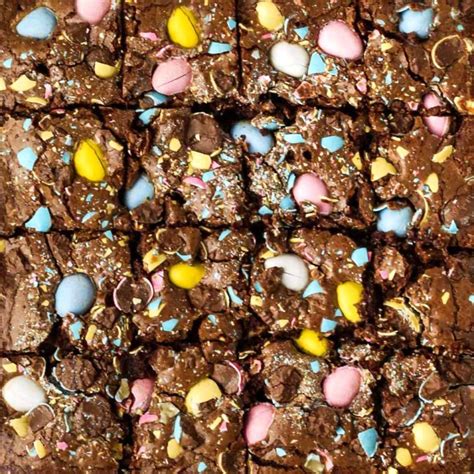 Cadbury Mini Egg Brownies Savor The Spoonful