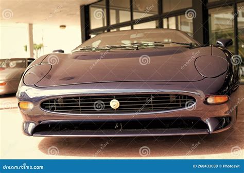 Miami Beach, Florida USA - April 15, 2021: Black Jaguar Xj220 1991 ...