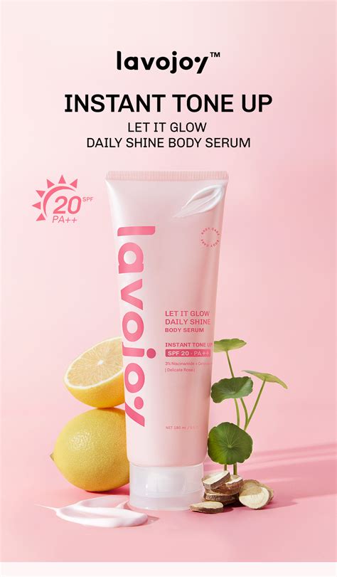 Jual TONE UP UV LVJ Lavojoy Let It Glow Daily Shine Body Serum