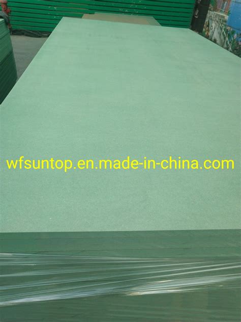 X X Mm Hmr Mdf Board Moisture Resistant Mdf Board Green Color