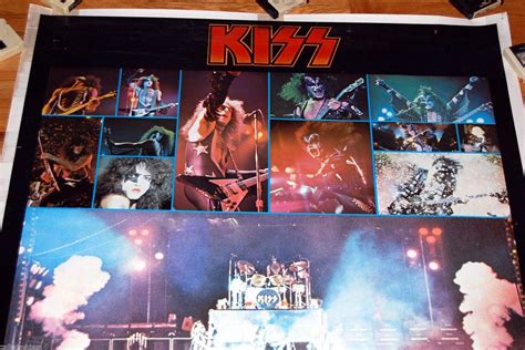 Kiss 1976 Alive Tour Jumbo Collage Poster 42x58 Aucoin Gene Simmons Ace