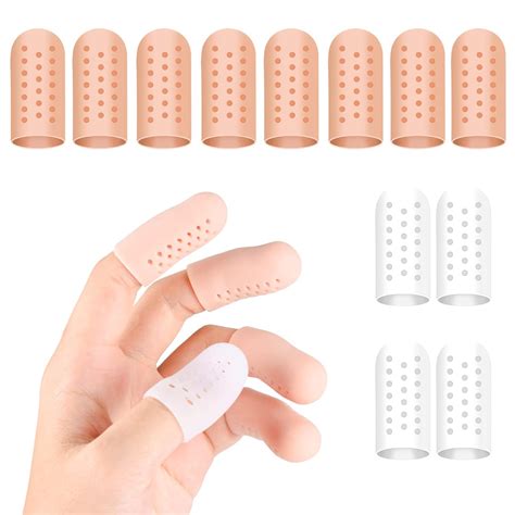 Rosewinec Pcs Gel Finger Cots Silicone Finger Protectors Breathable