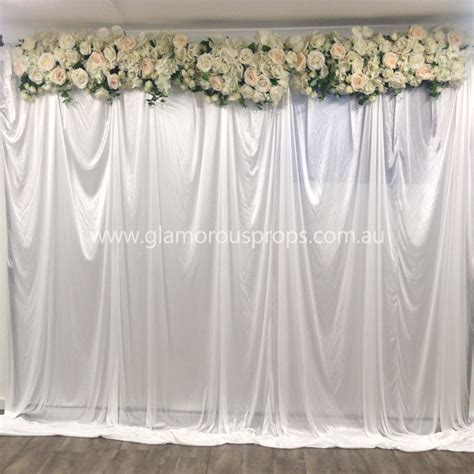 White Curtain Backdrop | Glamorous Props