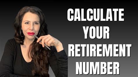 Calculate Your Retirement Number Find Out Exactly How Much You Need To Retire Youtube