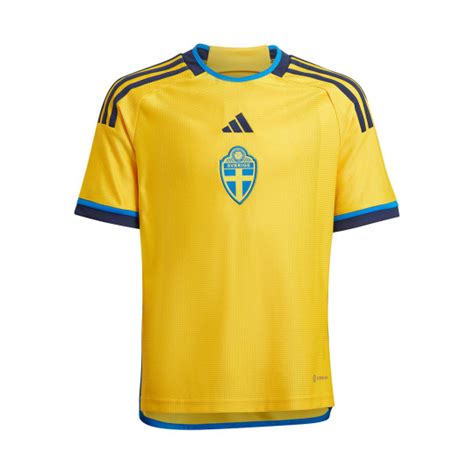 Jersey adidas Suecia Primera Equipación 2022 2023 Niño Yellow Fútbol