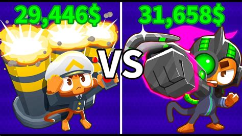 BTD 6 Mortar Monkey Vs Boomerang Monkey YouTube