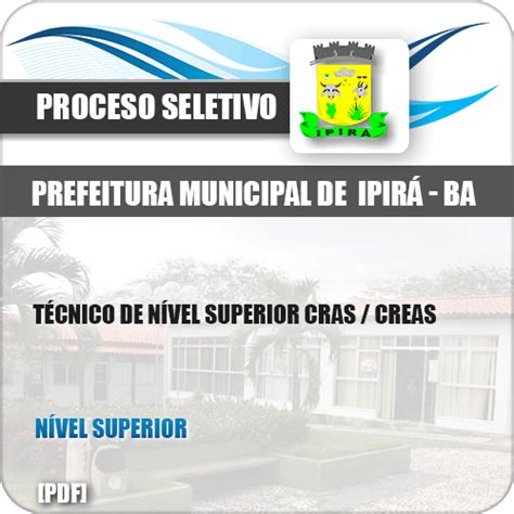 Apostila Pref Ipirá BA 2019 Técnico de Nível Superior CRAS CREAS