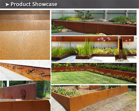 Metal Césped Bordes para intemperie Acero CORTEN para proveedores y