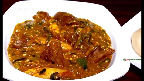 How To Make Ogbono And Okro Soup Recipe Nigerian Soup Easy To Follow Steps Glory Homemaker