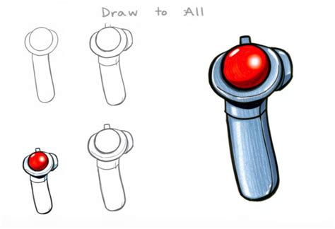 How to draw Joystick: 7 Easy Step-by-Step Guide to Joystick Drawing ...