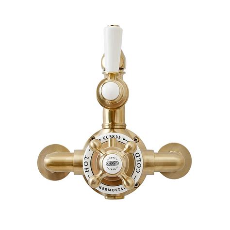 Milano Elizabeth Traditional Twin Exposed Thermostatic Shower Valve